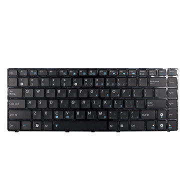 Клавиатура для ноутбука Asus UL30  K41  K42  K43   N82JV-X8EJ  U31  U31J  U31Jg  U35  U41 Черная  с черной рамкой. Русифицированная. Гарантия: 3 мес. 04GNV62KRU00-1 TOP-75959